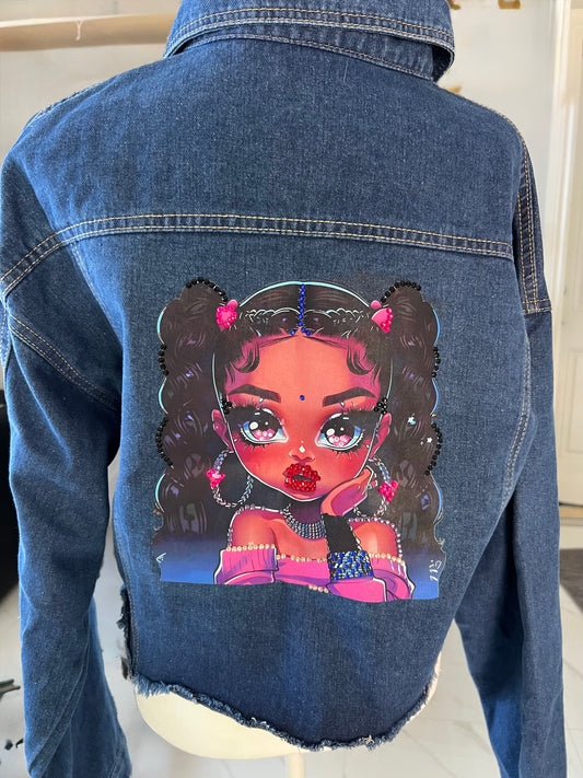 Jean Jacket with Design