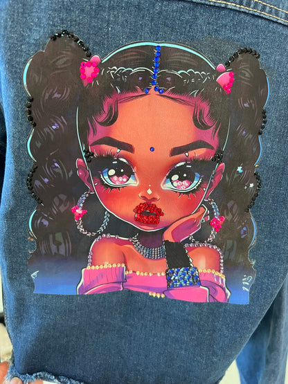 Jean Jacket with Design