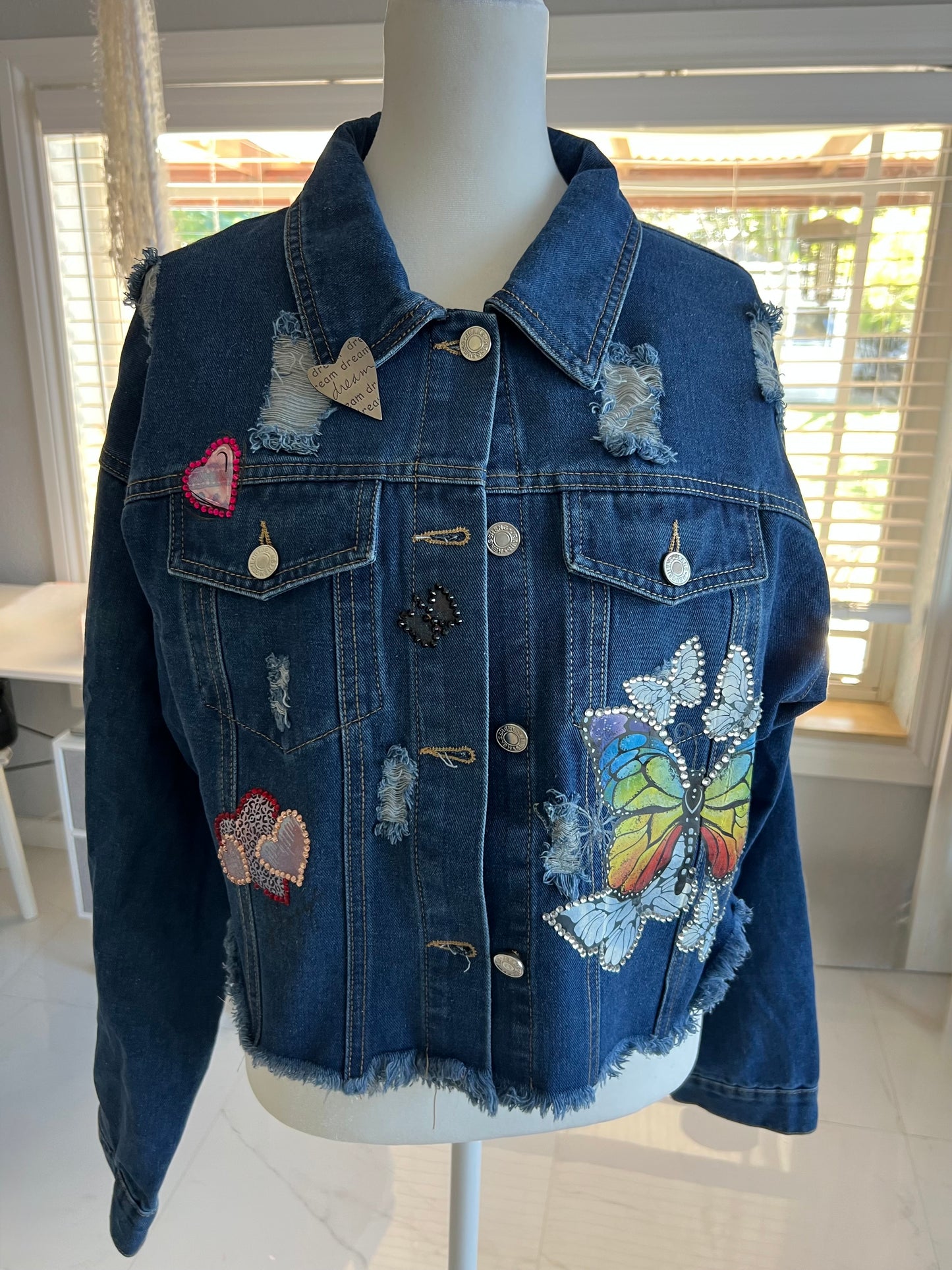 Modern Mandala Desing Jean Jacket