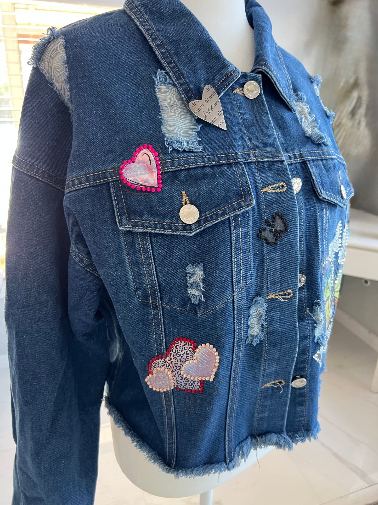 Modern Mandala Desing Jean Jacket