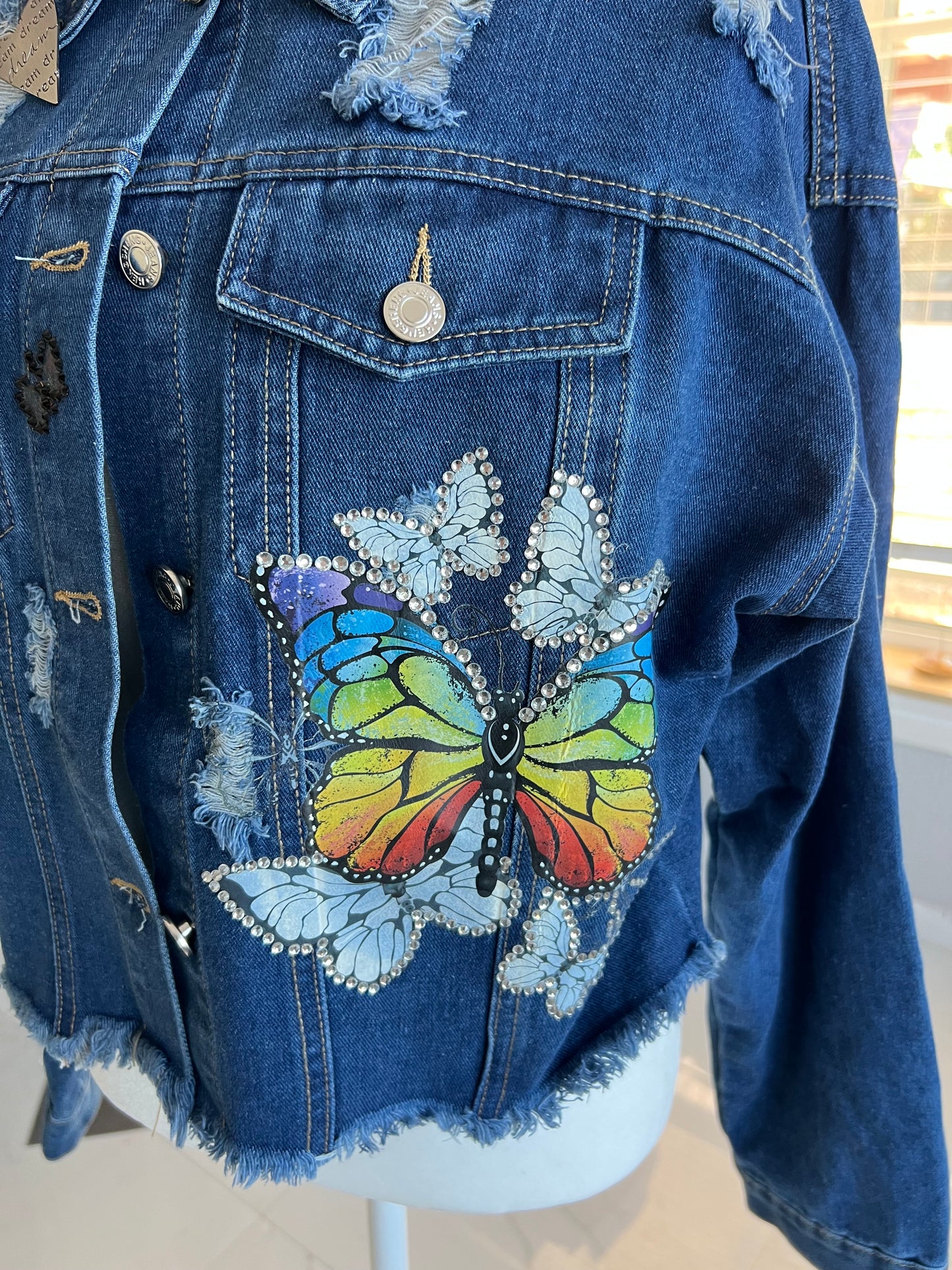 Modern Mandala Desing Jean Jacket