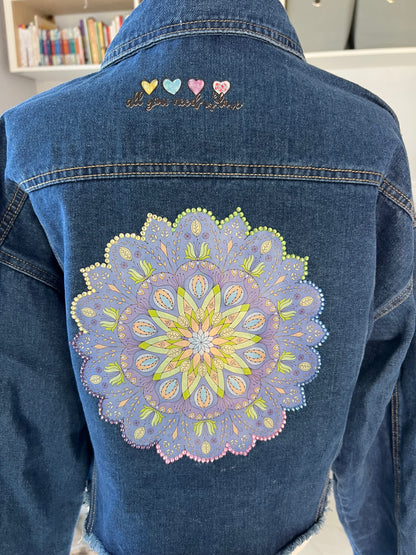 Modern Mandala Desing Jean Jacket
