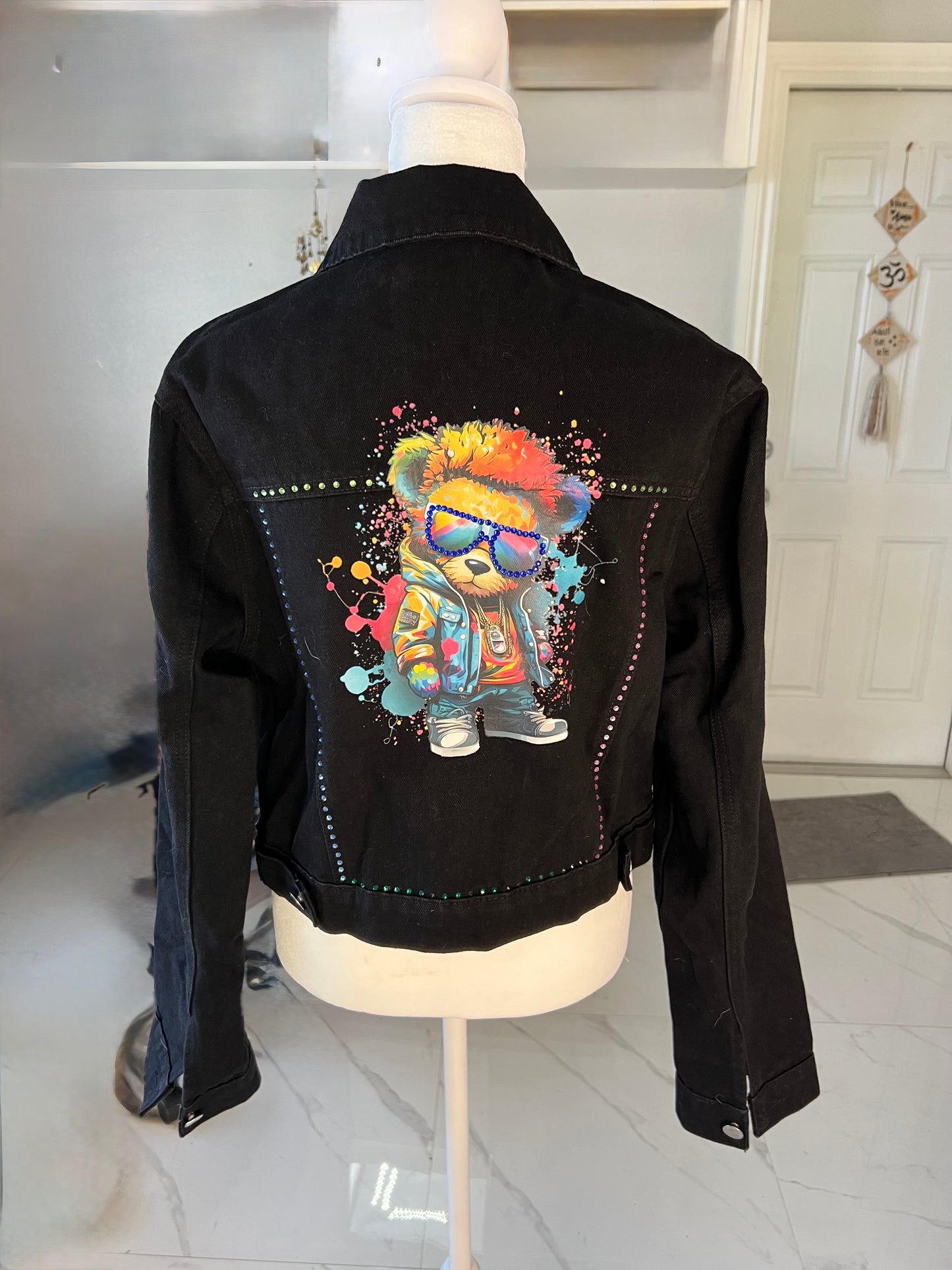 Modern Bear Design Jean Jacket
