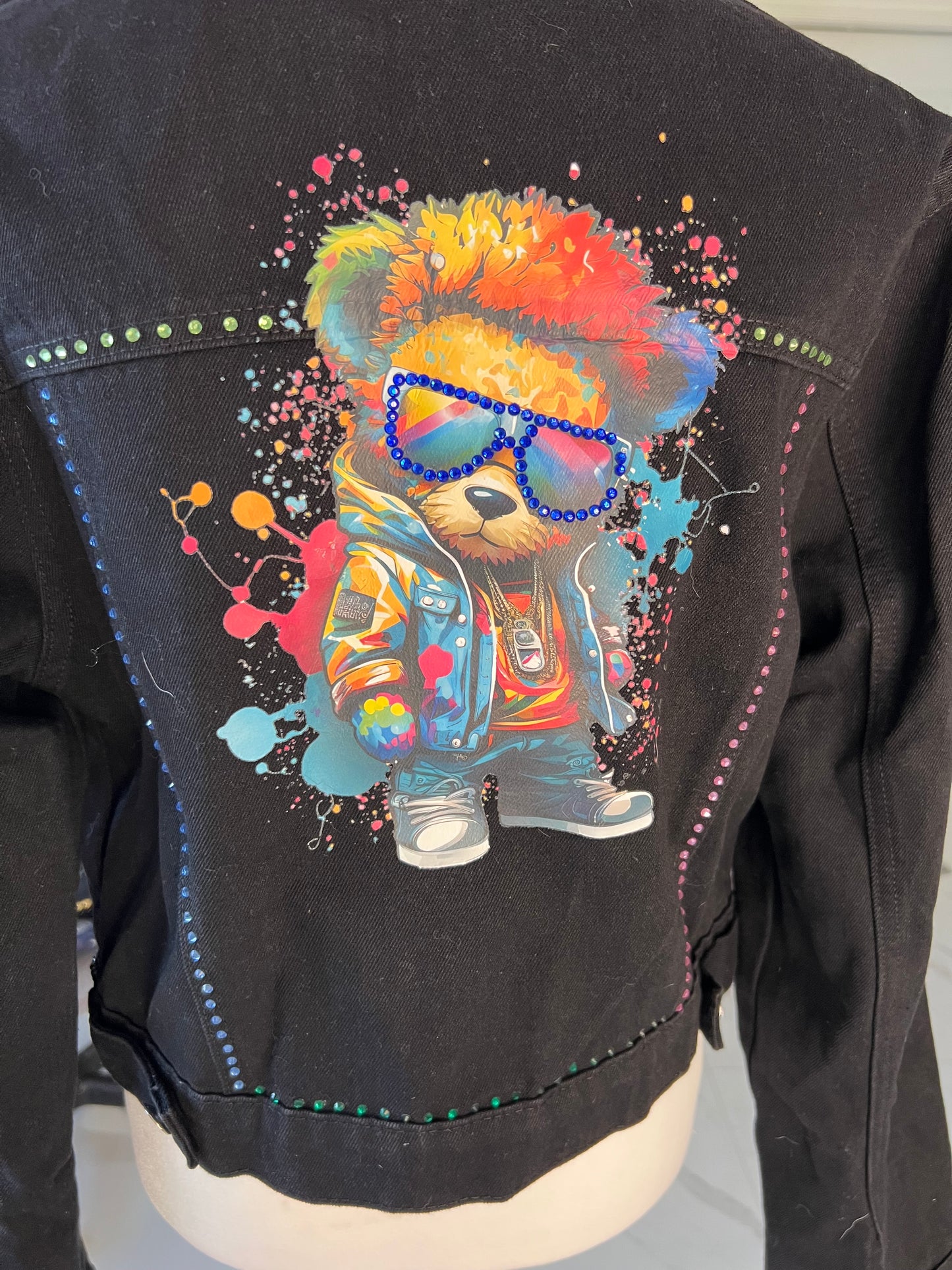Modern Bear Design Jean Jacket