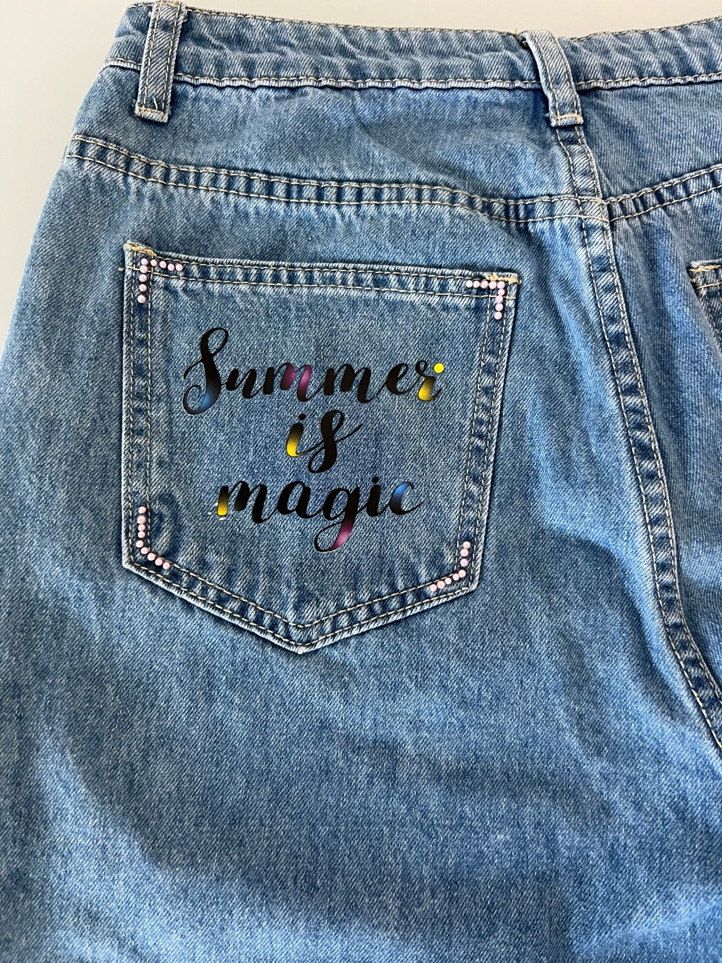 Butterfly desing jeans