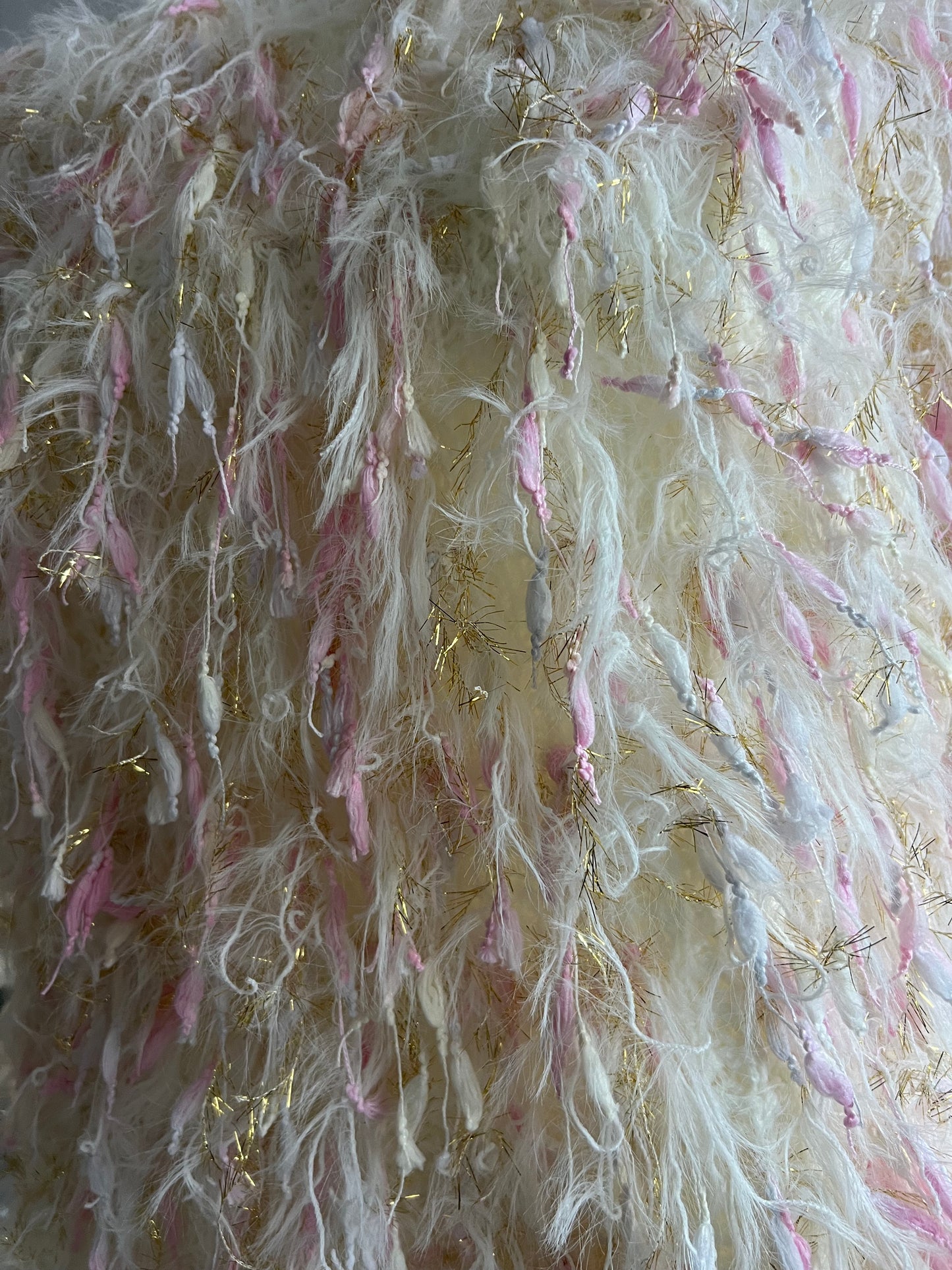 Boat-Neck Shaggy Sweater